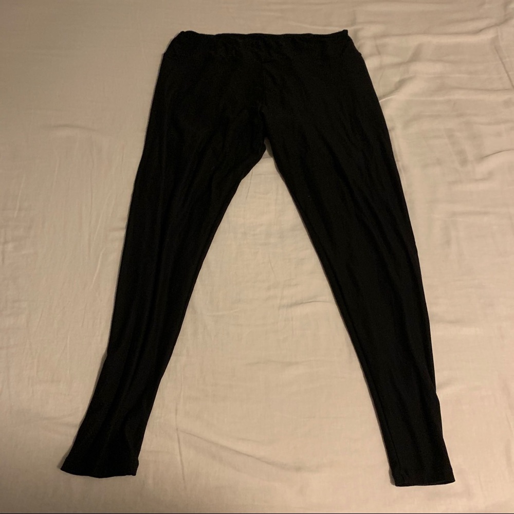 Lularoe Black Tall & Curvy Leggings